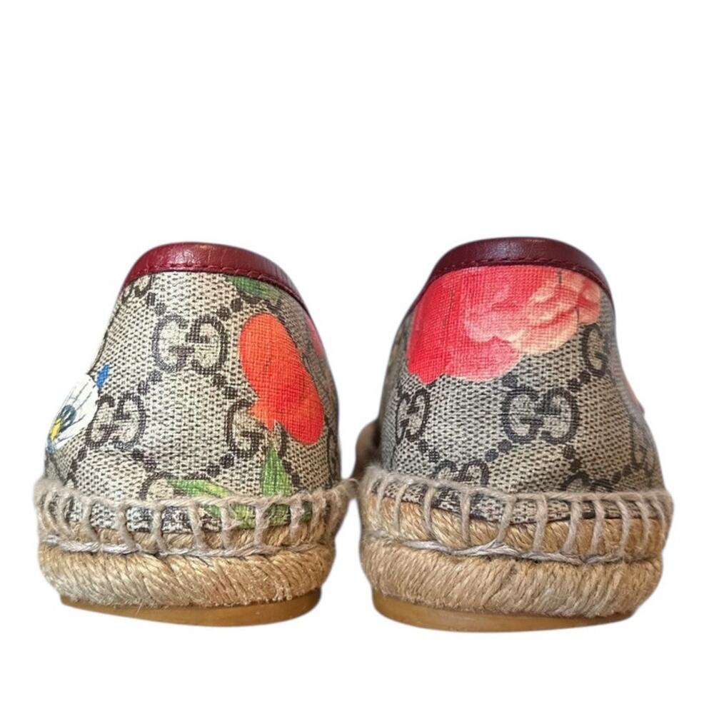 Gucci Tian Hummingbird GG Supreme Monogram Espadrille Flats EU 36 Slip On - Picture 4 of 11